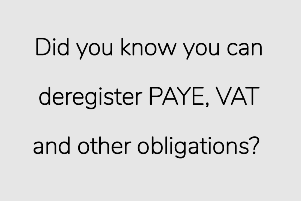 How to Cancel PAYE or VAT Obligations on iTax